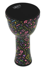 GEWA Liberty serie djembe impilabile 8", motivo Crazy Neon
