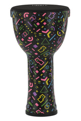 GEWA Liberty serie djembe impilabile 8", motivo Crazy Neon