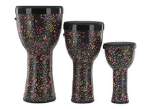 GEWA Liberty Series set di djembe impilabili 8", 10" e 12", Crazy Neon