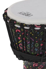 GEWA Djembe Liberty Series con accordatura a corda - 8" Crazy Neon