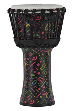 GEWA Djembe Liberty Series con accordatura a corda - 8" Crazy Neon