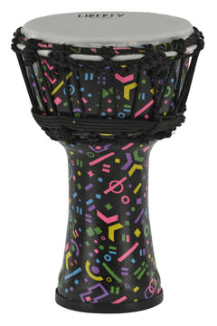 GEWA Djembe Liberty Series accordato a corda - 7" Crazy Neon