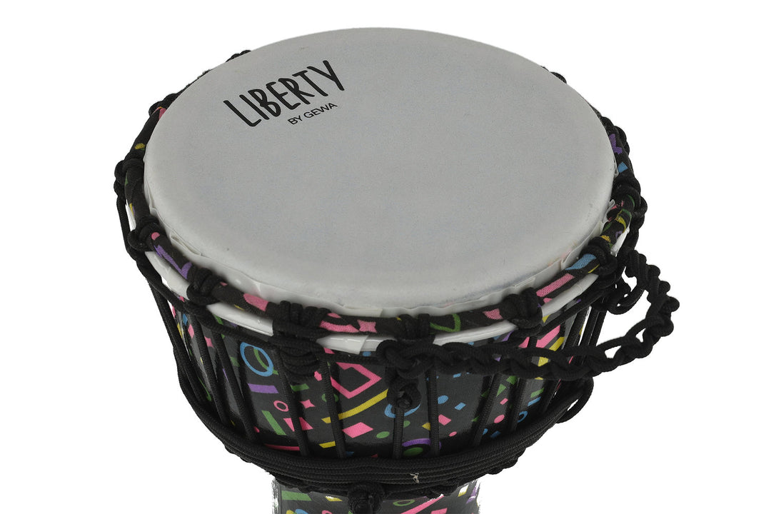 GEWA Djembe Liberty Series accordato a corda - 7" Crazy Neon