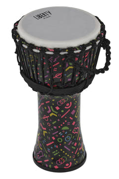 GEWA Djembe Liberty Series con accordatura a corda - 8" Crazy Neon