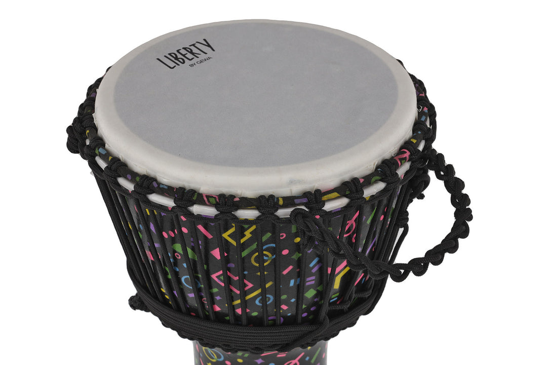 GEWA Djembé Liberty Series accordato con corde - 10" Crazy Neon