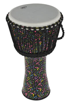 GEWA Djembé Liberty Series accordato a corda - 14" Crazy Neon