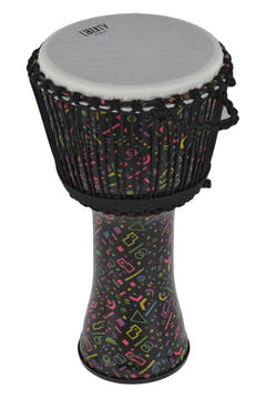 GEWA Djembé Liberty Series accordato con corde - 12" Crazy Neon