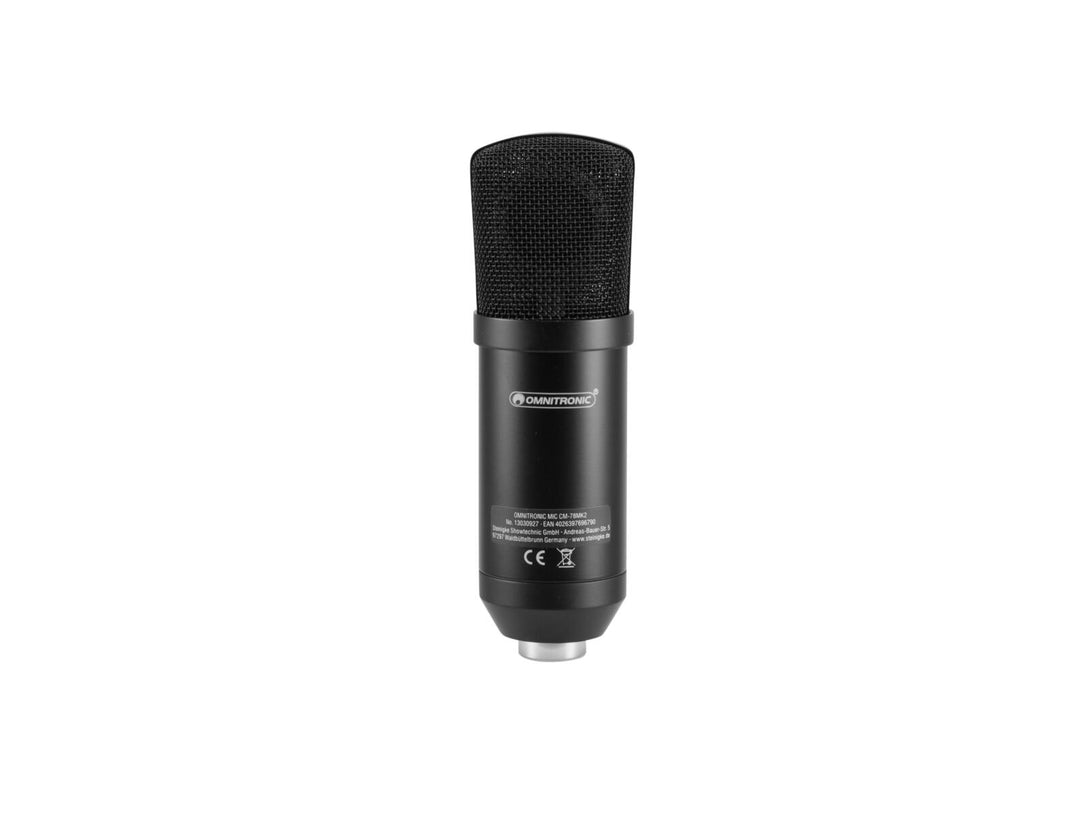 OMNITRONIC MIC CM-78MK2 microfono a condensatore a diaframma largo