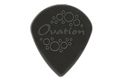 Plettri Ovation Diamond Grip Sharp Tip 1,40 mm, onyx black, 7 pz.