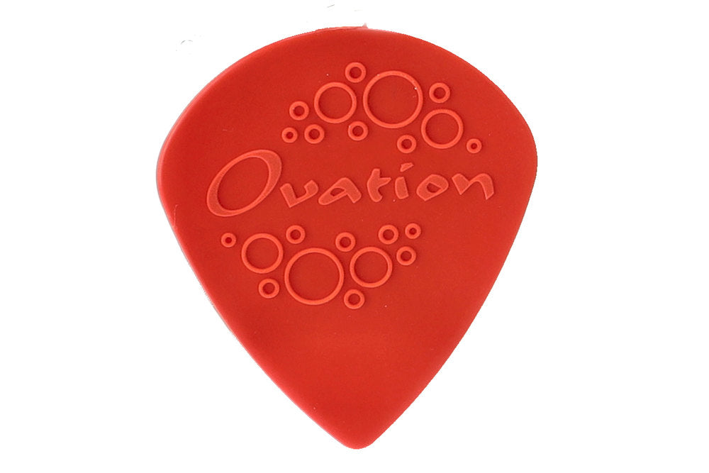 Ovation Diamond Grip Sharp Tip plettri 0,73 mm, red, 7 pezzi