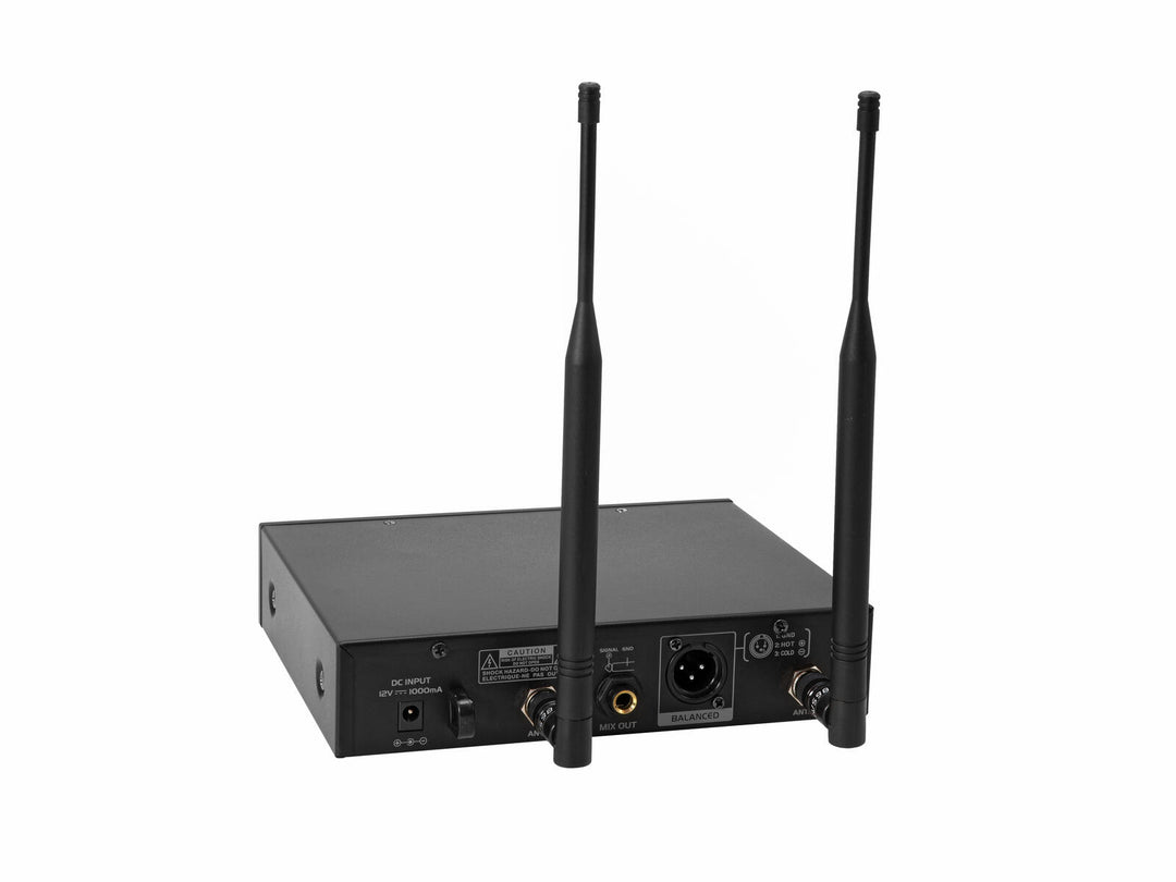 OMNITRONIC UHF-601 Sistema wireless per Microfoni a 1 canale 520-554 MHz