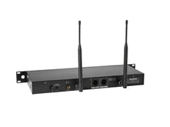 OMNITRONIC UHF-602 Sistema microfonico wireless a 2 canali 823-832/863-865 MHz