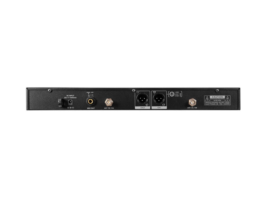 OMNITRONIC UHF-602 Sistema microfonico wireless a 2 canali 520-554 MHz