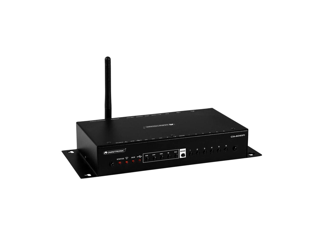 OMNITRONIC CIA-40WIFI sistema di streaming multi-room con amplificatore WLAN