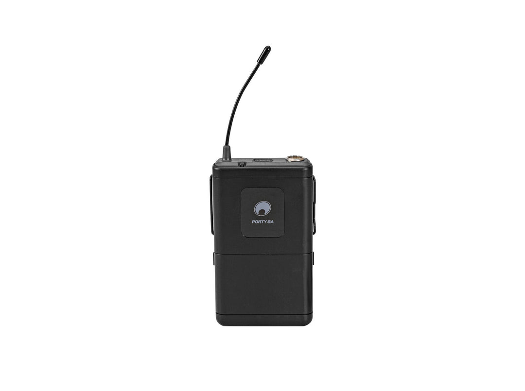 OMNITRONIC PORTY-8A Bodypack + Microfono Lavalier 863.1 MHz