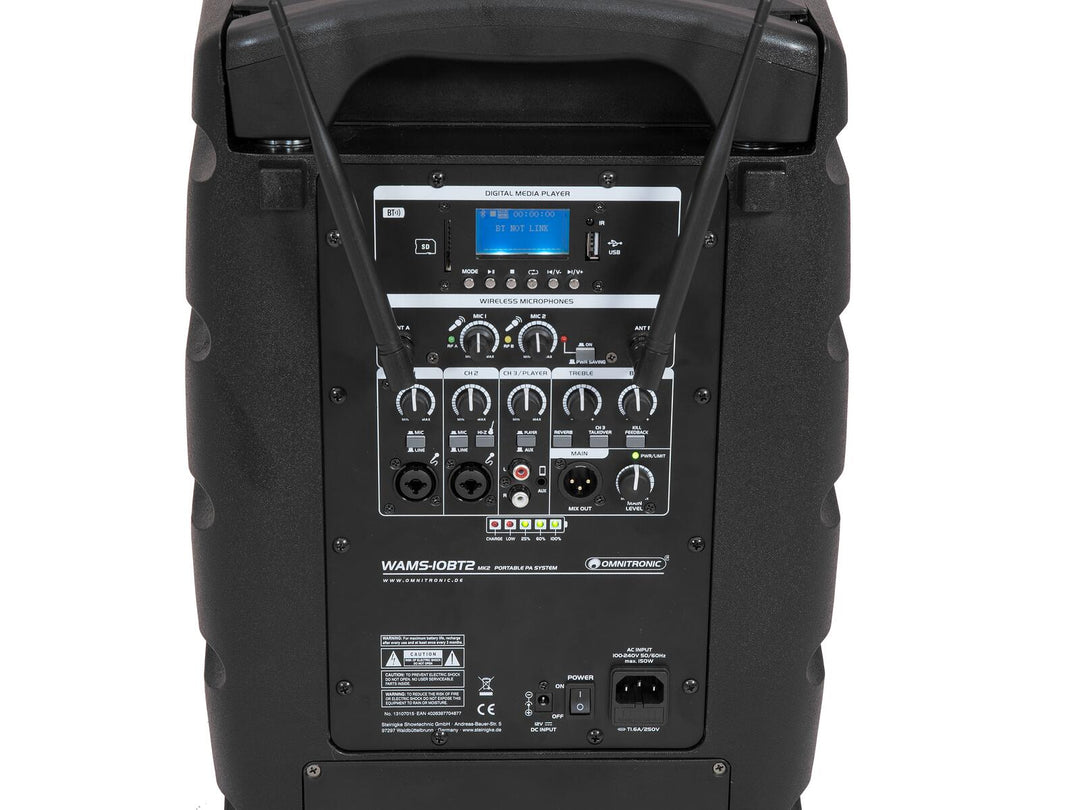 OMNITRONIC WAMS-10BT2 MK2 sistema PA wireless