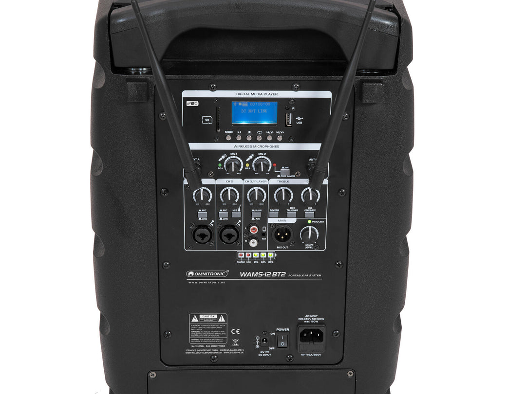 OMNITRONIC WAMS-12BT2 Sistema PA wireless