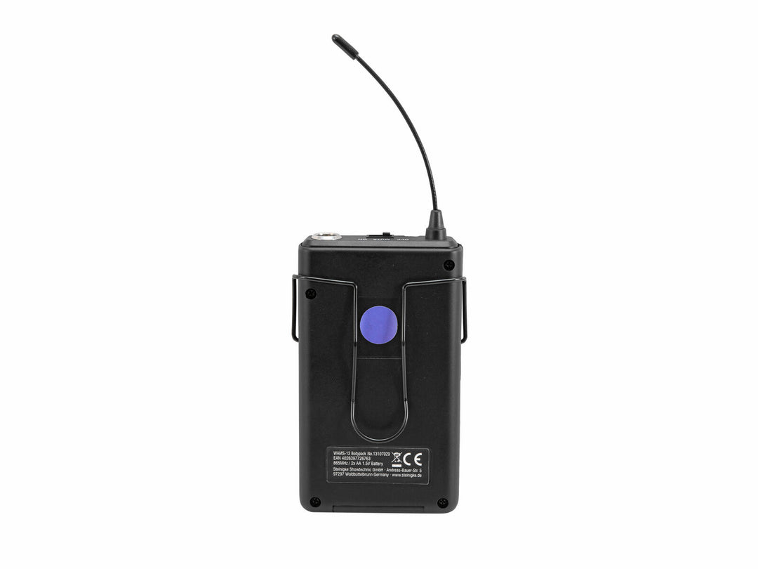 OMNITRONIC WAMS-12 Bodypack incl. Cuffia 865MHz