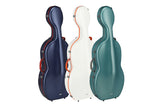 PURE GEWA violoncello case Polycarbonate FUN - 4/4 (Blu / Black)