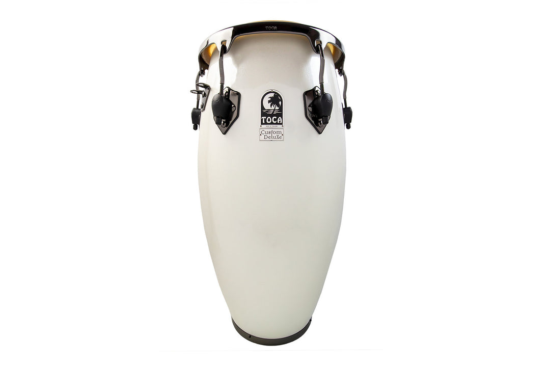 Toca Conga in fibra di vetro Magarita Blanca, Black Chrome - Conga (4611-3/4FMB)