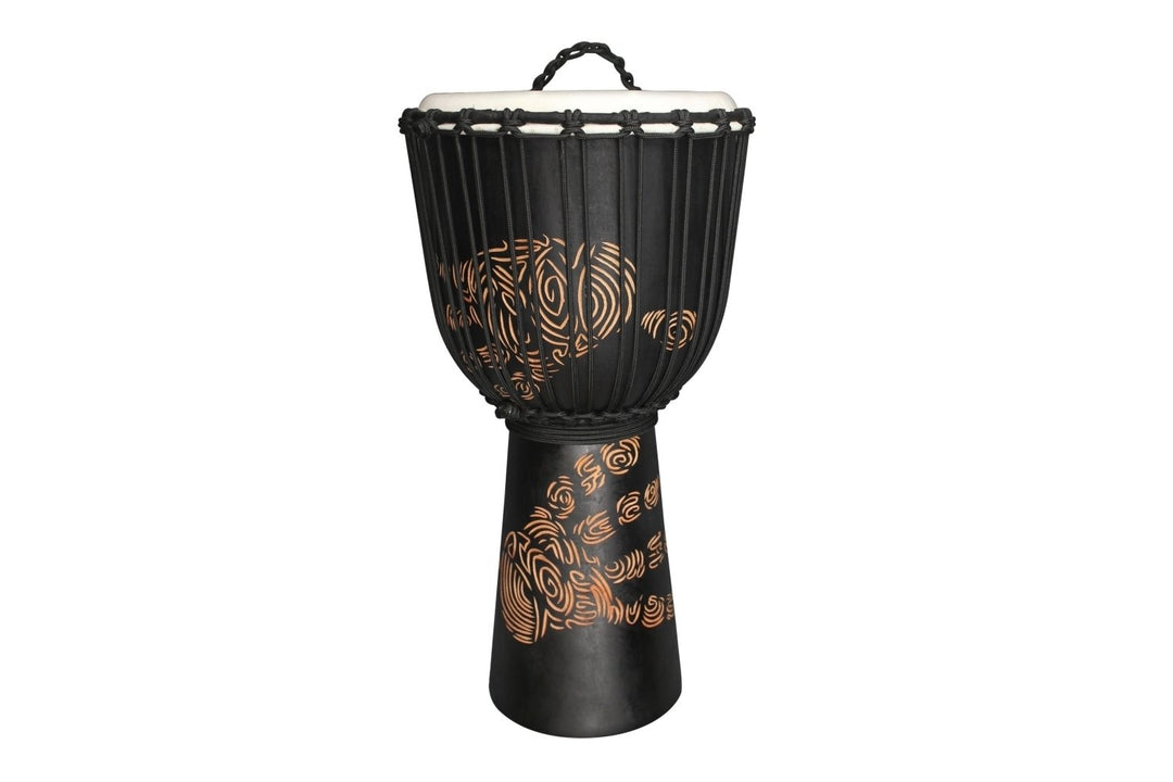 Toca Djembe Street Series Carved Hand Print - 8" (TSSDJ-SHP)