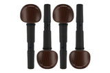 Wittner Finetune-Peg per violoncello 1/2-1/4, Ø 12,0 mm, 4 pezzi, color palissandro