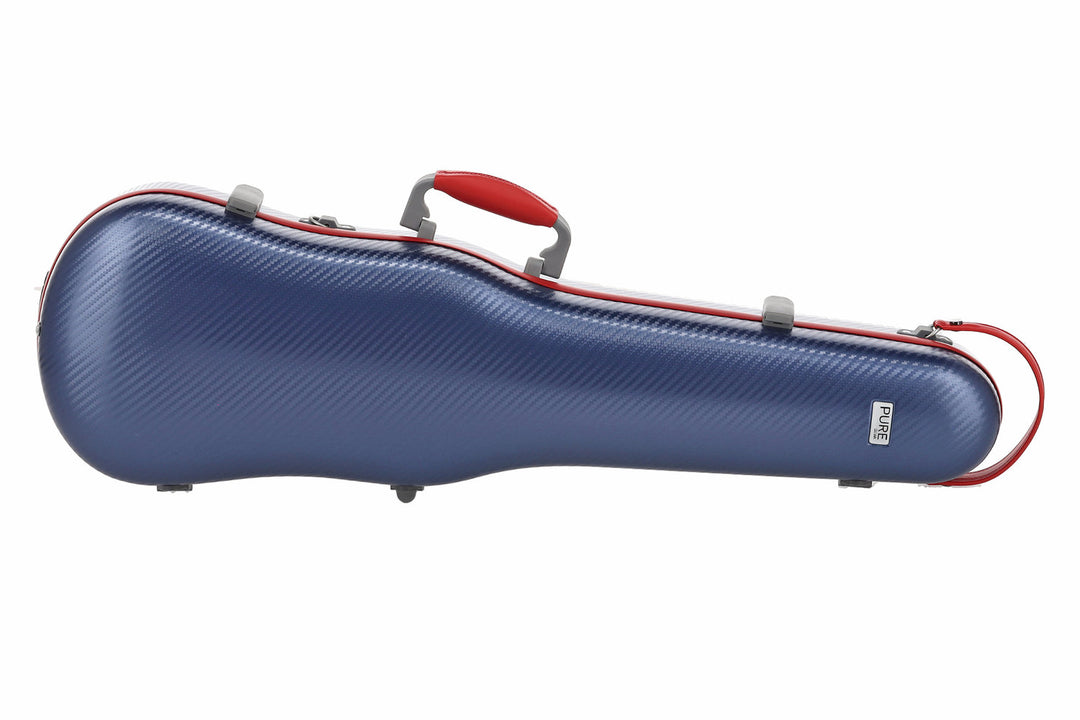 PURE GEWA Form shaped Violini cases Polycarbonate FUN - 4/4 - 1/2 (Blue / Black)