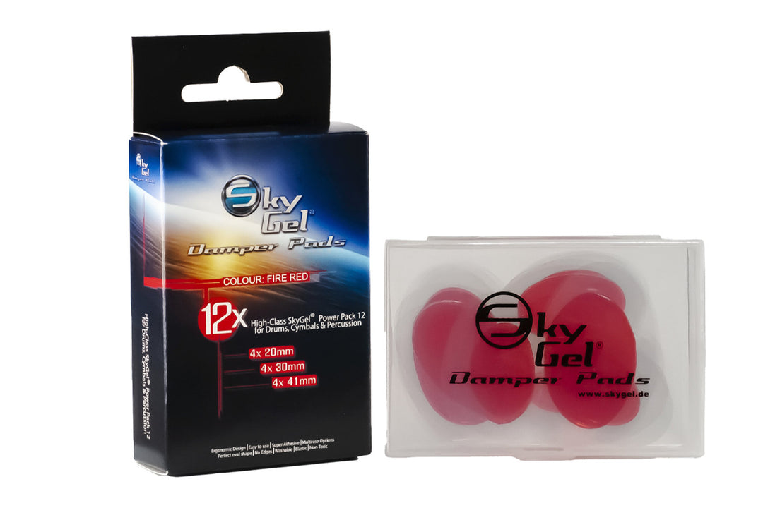 Pad smorzatori SKY Music SkyGel - rosso fuoco (SG12FR)