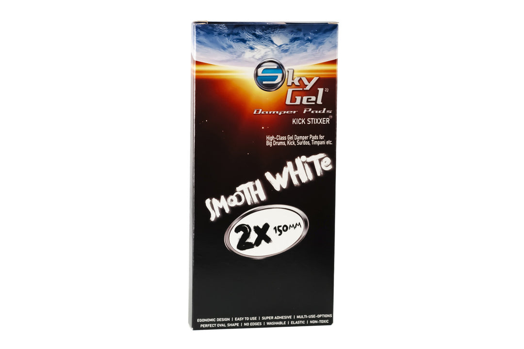 SKY Music Tamponi smorzatori SkyGel Kick StiXXer - Liscio White (SGKISM)