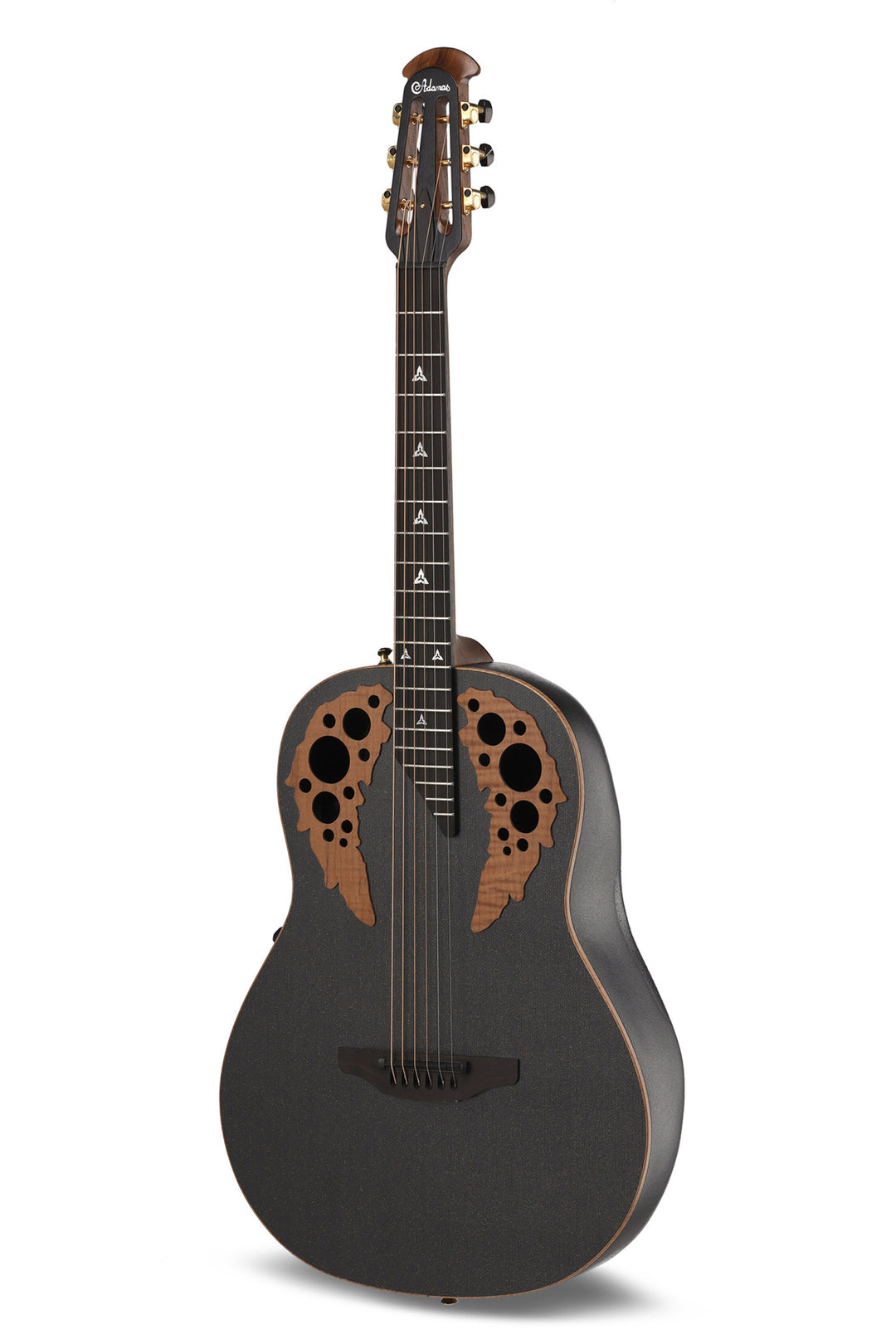 Adamas E-Acoustic Chitarre ADAMAS U581T-FM Mid-Depth Non-Cutaway - Black Satin Copper Metal Flake (U581T-FM-G)