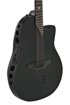 Adamas chitarra E-Acoustic 1598-MEIII Melissa Etheridge Signature Mid Cutaway a 12 corde - Black Satin (1598-MEIII)