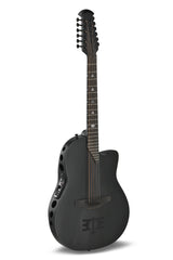 Adamas chitarra E-Acoustic 1598-MEIII Melissa Etheridge Signature Mid Cutaway a 12 corde - Black Satin (1598-MEIII)