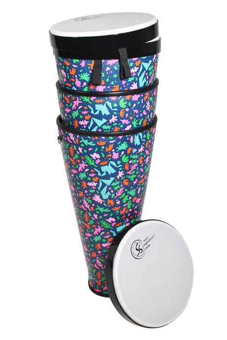 Toca Percezione hand drum Sympatico Nesting Ashiko - TSSNA-3PCAD-FP (Set di 3 pezzi)