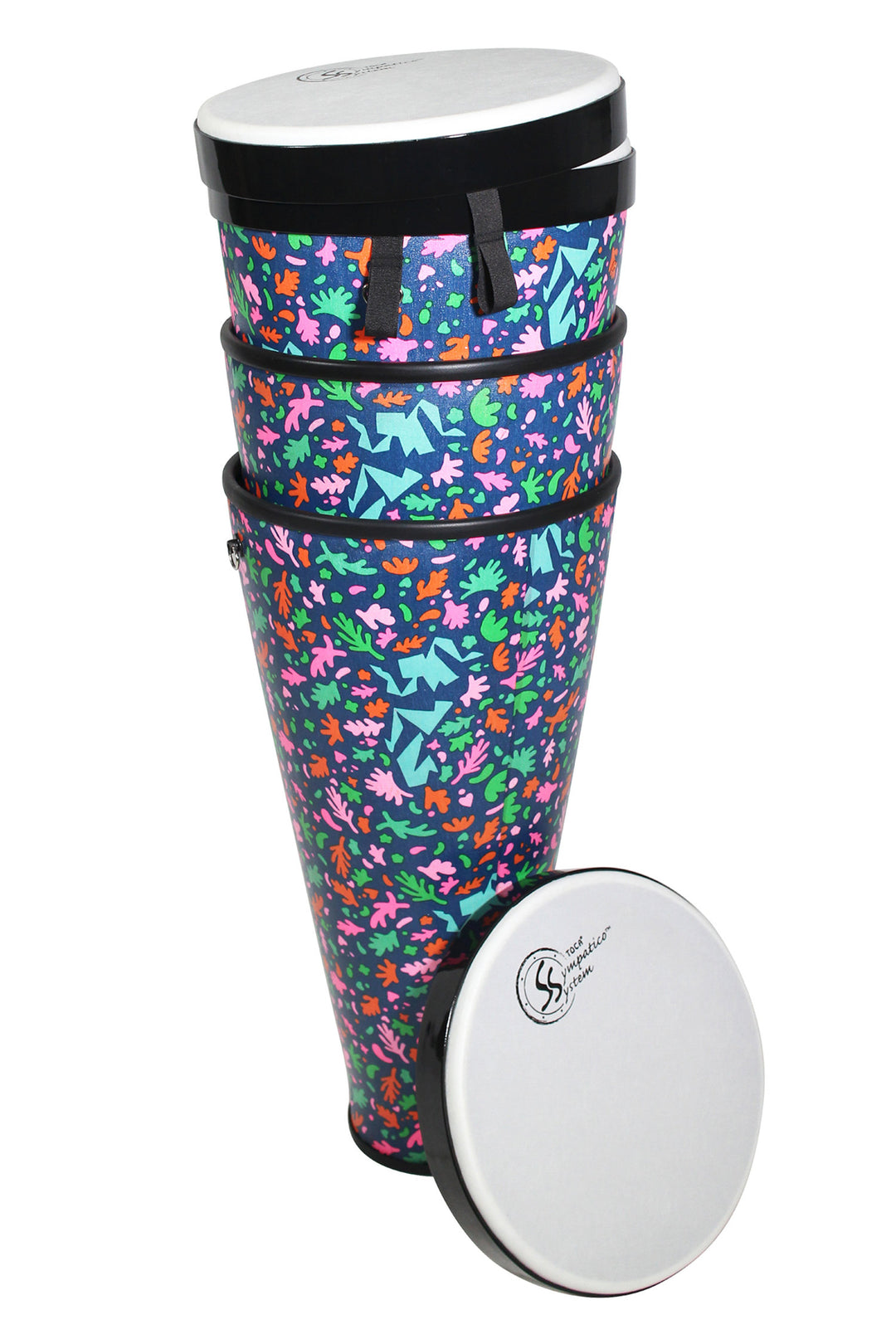 Toca Percezione hand drum Sympatico Nesting Ashiko - TSSNA-3PCAD-FP (Set di 3 pezzi)