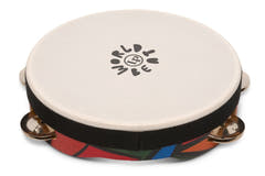 Latin Percussion Tamburello World Beat a fila singola con pelle - LP7022 (8")