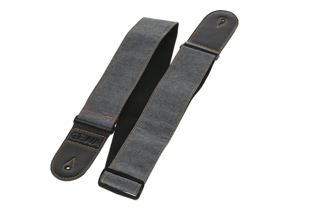 GEWA Chitarre Cinghie Nuovi colori - grigio acciaio (60 mm)