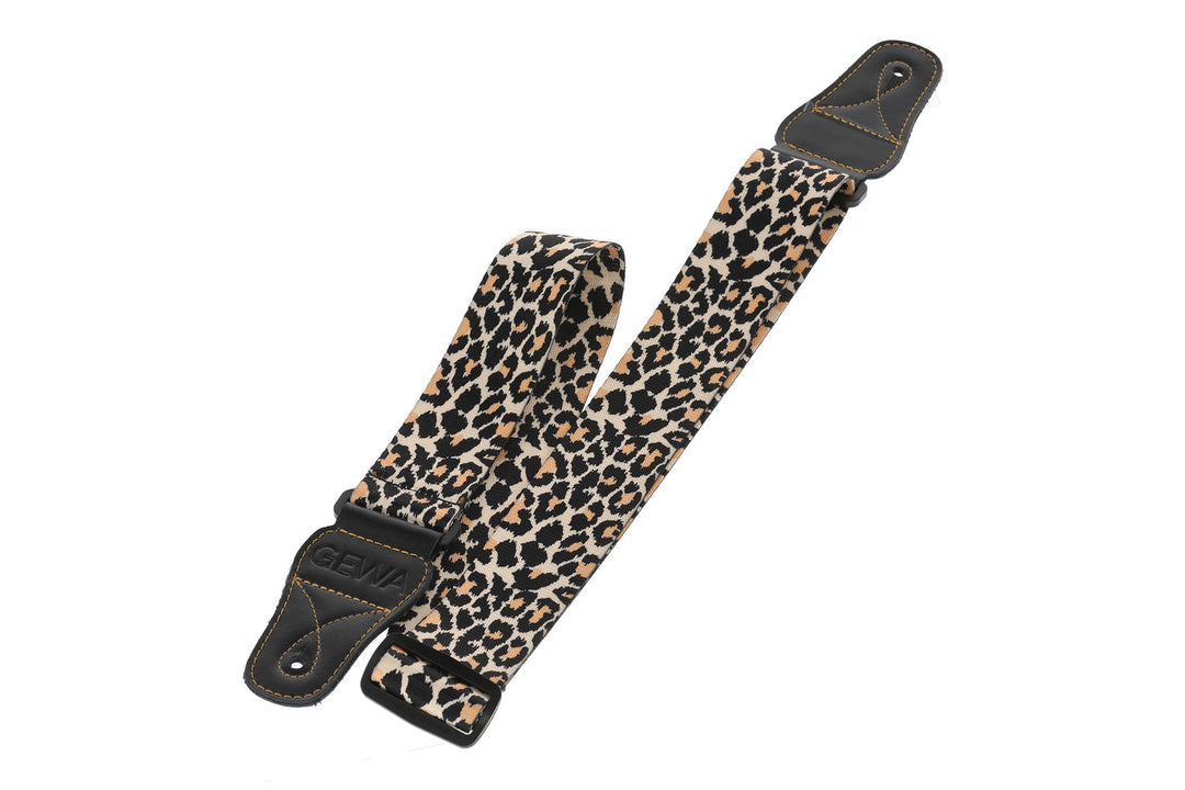 GEWA Chitarre Cinghie GEWA Animal Edition - Leopardo (50 mm)
