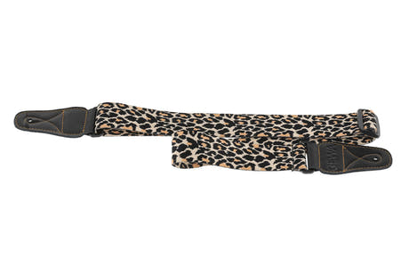GEWA Animal Edition tracolla per chitarra, leopardata, nylon, 50 mm