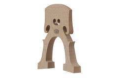 Milo Stamm Standard mentoniera per violoncello modello B, 4/4, 88 mm