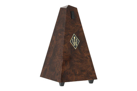 Wittner metronomo a piramide Designer Series 845001, legno burl