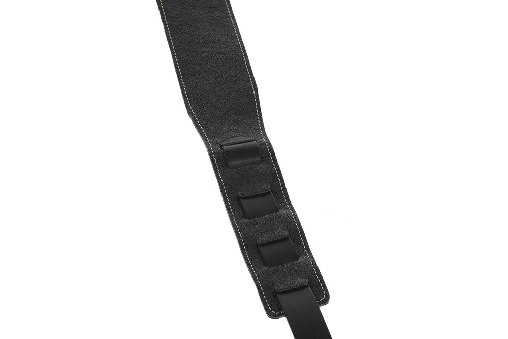 GEWA Premium Pattern 65 tracolla per chitarra con Security Locks, nero satinato