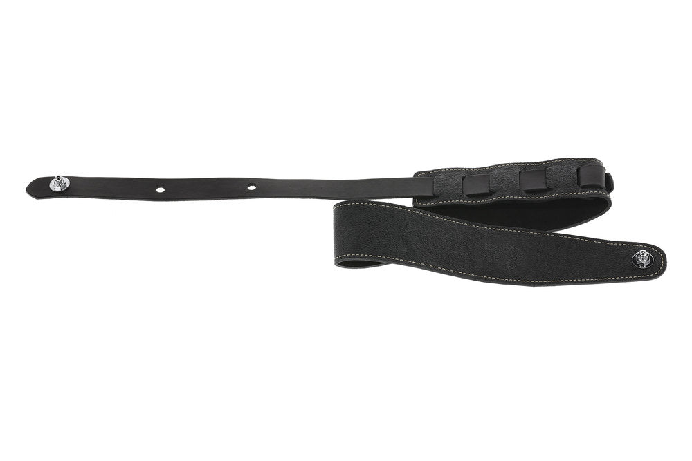 GEWA Premium Pattern 65 tracolla per chitarra con Security Locks, nero satinato
