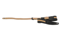GEWA Chitarre Straps Prestige 65 padded Security Locks - black punctured/brown