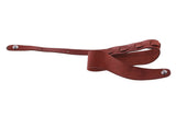 GEWA Premium Plain 70 tracolla per chitarra con Security Locks, rosso bruna