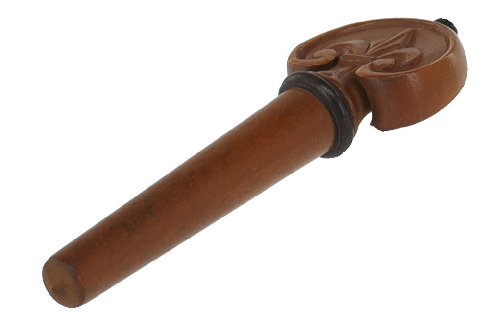 GEWA piroli barocchi in bosso, violino 4/4, intagliati a mano, bottone e anello neri