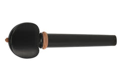 Pioli per violino GEWA Hill in ebano, 4/4, bottone beige, 4 pz.