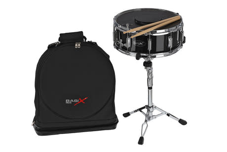 Basix set per principianti con rullante da 14" x 5,5", supporto fino a 90 cm