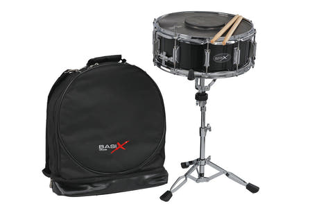 Basix set iniziale con rullante da 14" x 5,5", supporto per suonare da seduti