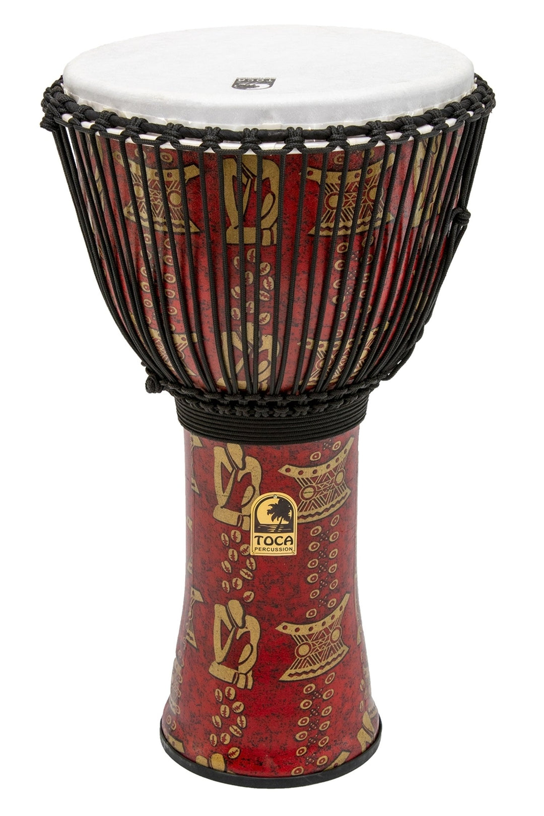 Toca Djembe Freestyle II Accordatura a corda - Rosso scuro (TF2DJ-14RB)