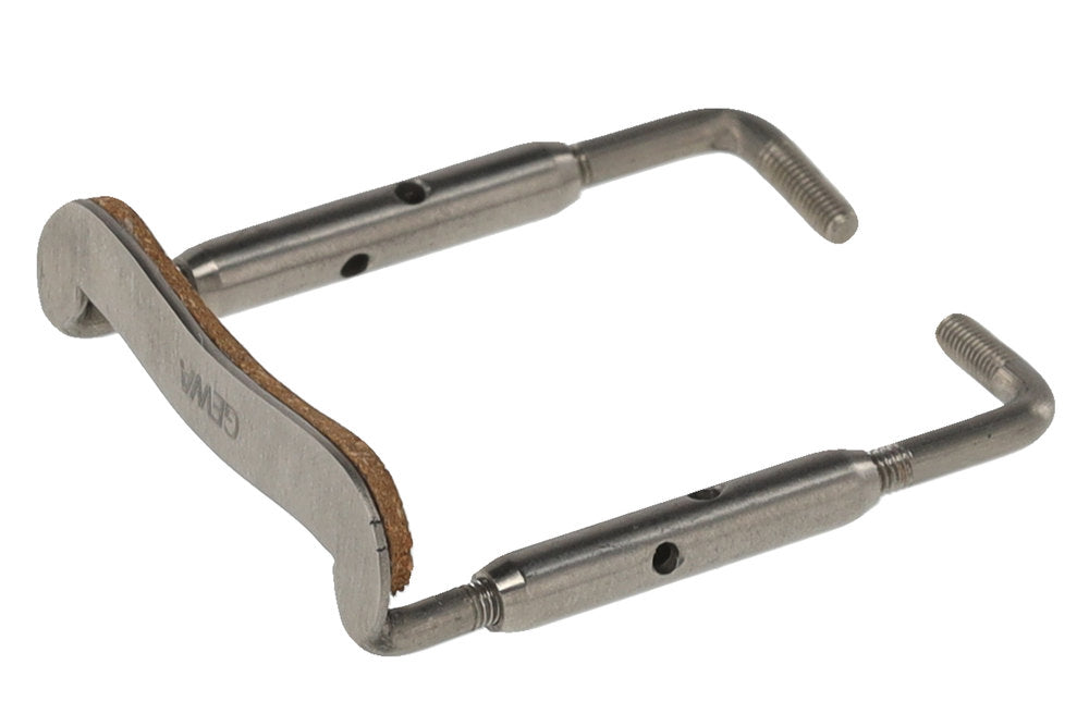 GEWA vite per poggiamento del mento in titanio per viola, 36 mm, lucidata a specchio